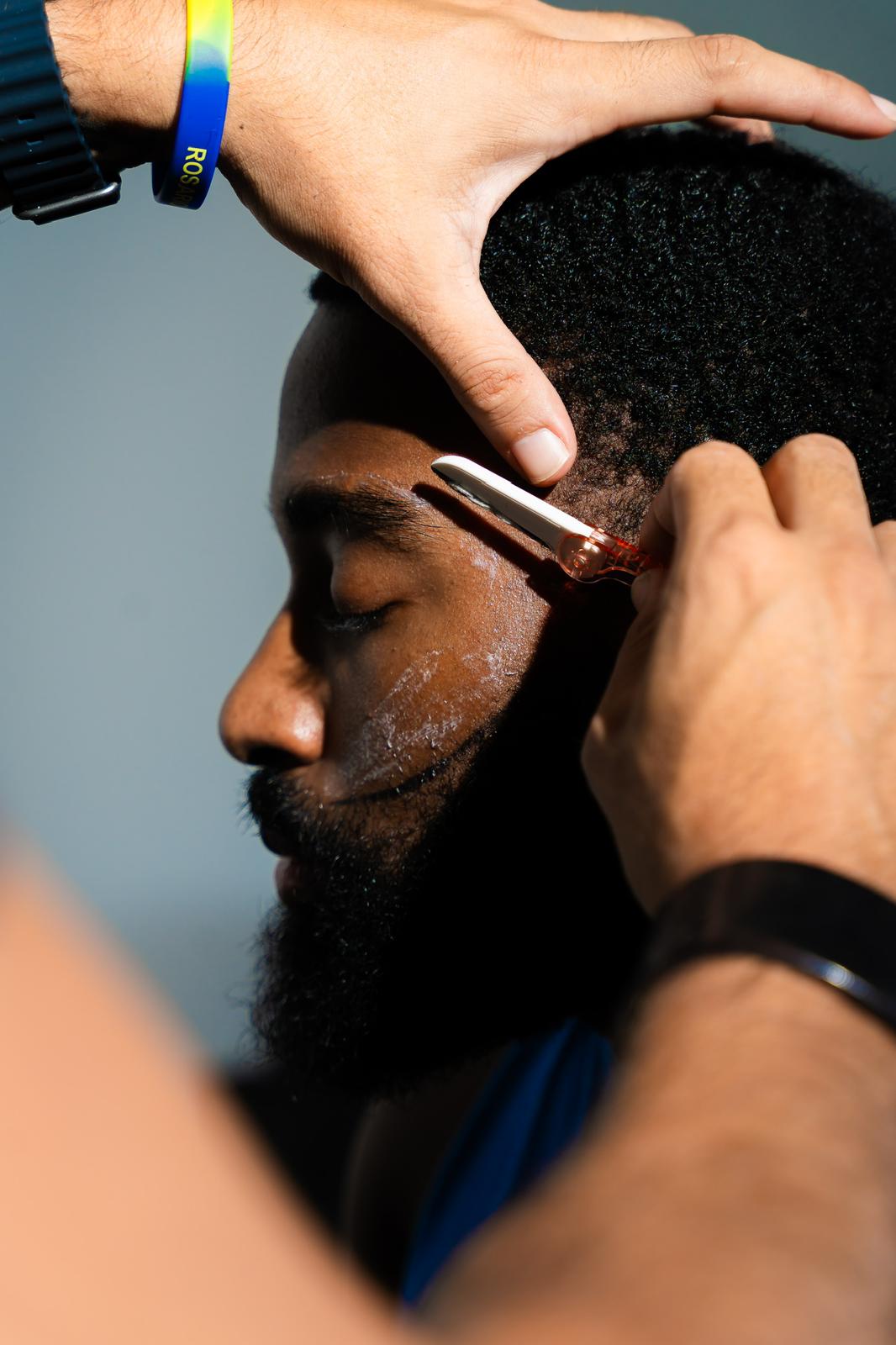Corte + afeitado con navaja
