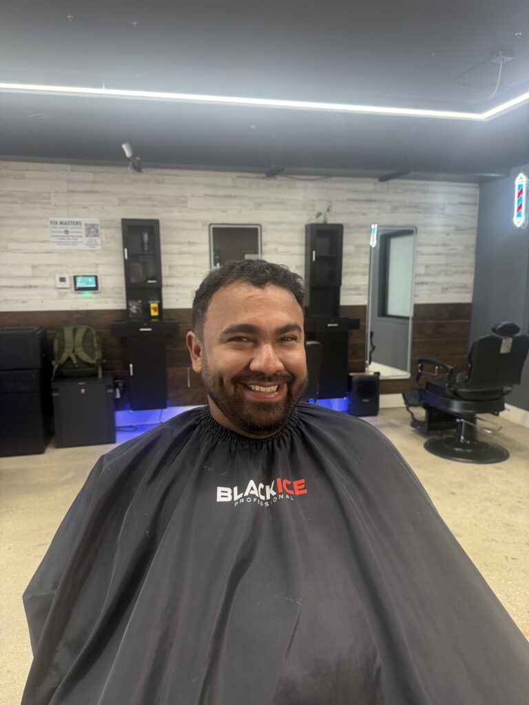 perfect match haircut and beard in Hollywood FL